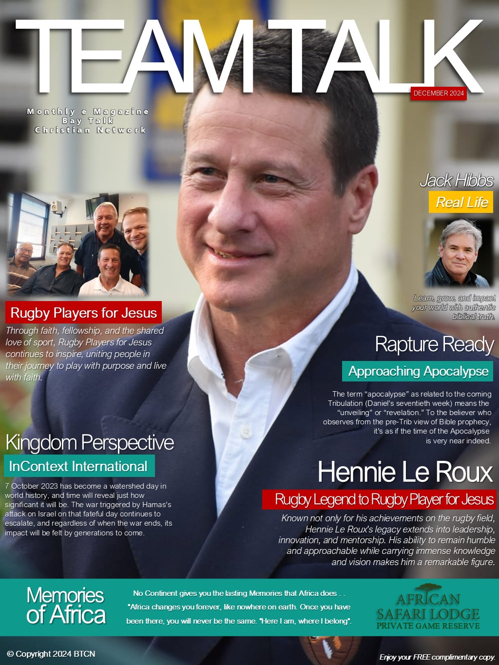 Team Talk - December Cover