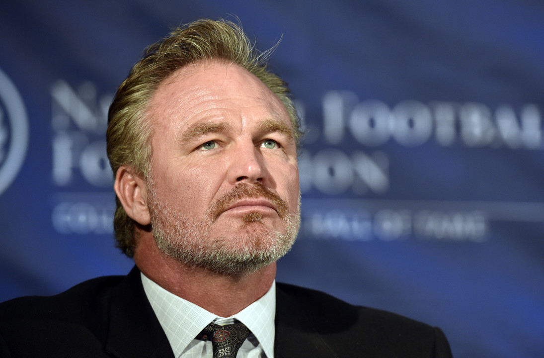Jan 9, 2015; Dallas, TX, USA; Brian Bosworth at a press conference at Renaissance Dallas Hotel. Mandatory Credit: Jerome Miron-USA TODAY Sports